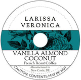 Vanilla Almond Coconut French Roast Coffee (Single Serve K-Cup Pods) (Gourmet, Naturally Flavored, Whole Coffee Beans) (12 pods, ZIN: 576071)