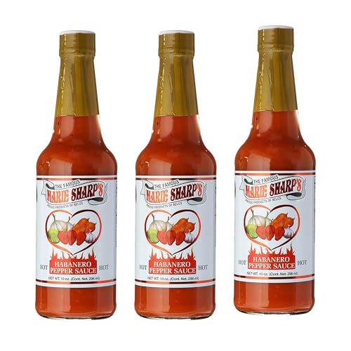 Marie Sharp's Hot Habanero Pepper Sauce 10 oz (pack of 3)
