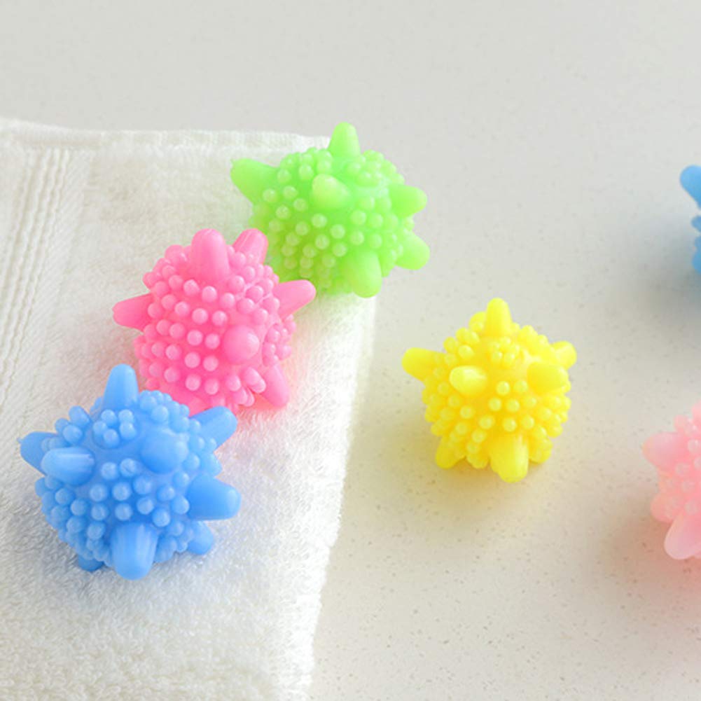 YZBear 8pcs Laundry Ball Reusable Solid Colorful Washing Ball Washing Machine Anti-Winding Balls Set Random Color