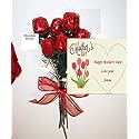 Personalized Chocolate Rose Bouquet for Mother's Day of 6 Roses with Gift Card