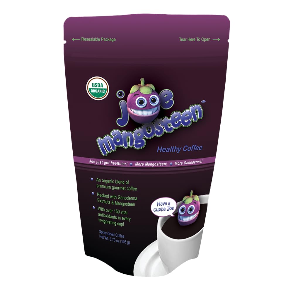 Joe Mangosteen Healthy Organic Coffee with Mangosteen & Ganoderma 1 - 3.73oz Bag (40 Servings)
