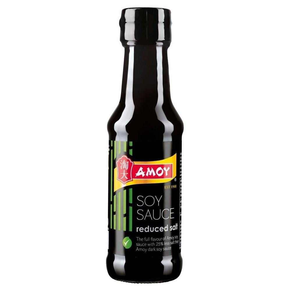 Amoy Soy Sauce Reduced Salt (150ml) - Pack of 6