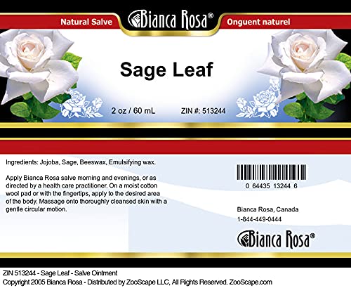 Bianca Rosa Sage Leaf - Salve Ointment (2 oz, ZIN: 513244) - 3 Pack
