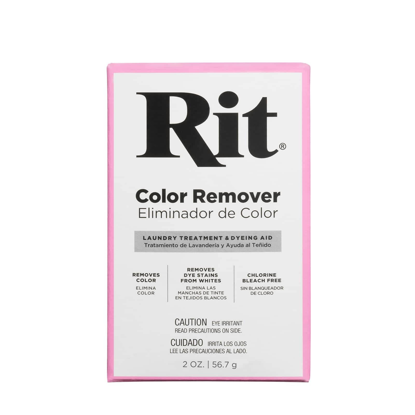 2oz. Rit Color Remover - Removes Stains from Cotton, Linen, Wool, Rayon, and Ramie - Bulk 12 Pack