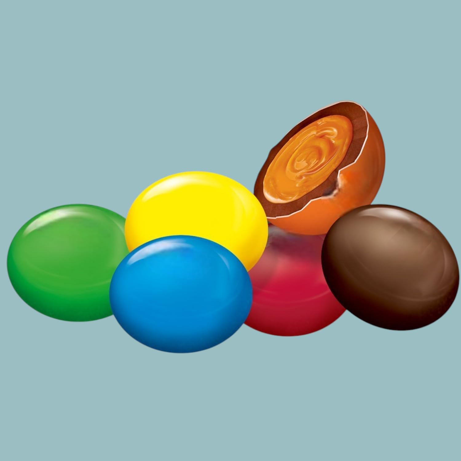 Klub Bulk Chocolate Caramel MM Candy-1.5 Family Size Bag, Deliciously Rich and Creamy Caramel Center-Perfect for Parties, Snacks, and Baking-Perfectly