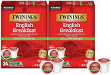 Twinings Decaf English Breakfast Tea K-Cup Pods for Keurig, Naturally Decaffeinated Black Tea, Smooth, Flavourful, Robust, 24 Count (Pack of 4)