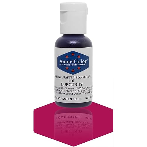 Americolor Soft Gel Paste .75 oz Burgundy Color
