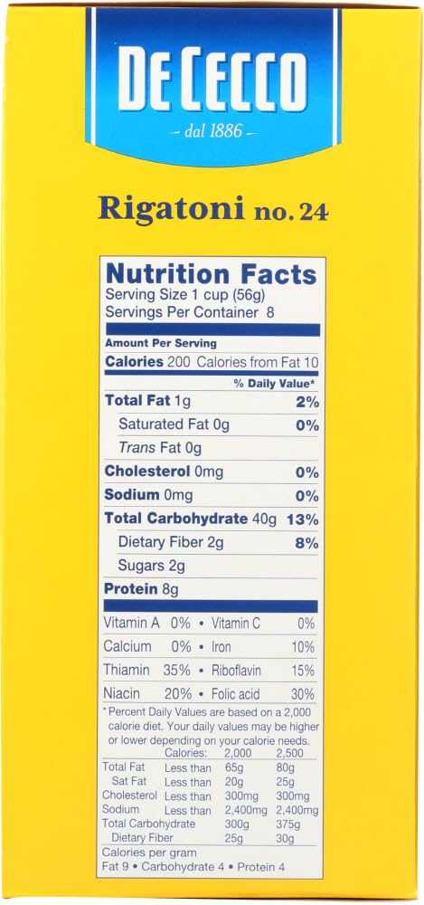 De Cecco Pasta, Rigatoni, 16 Ounce (Pack of 5) by De Cecco