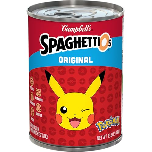SpaghettiOs Original Pokémon Shapes Canned Pasta, 15.8 oz Can