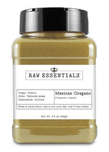 Raw Essentials Mexican Oregano Ground | Fresh & Earthy Flavor Used in Rice, Pork, Beef, & Veggie Dishes | Non-GMO, Gluten Free, Paleo, & Vegan | 6.5