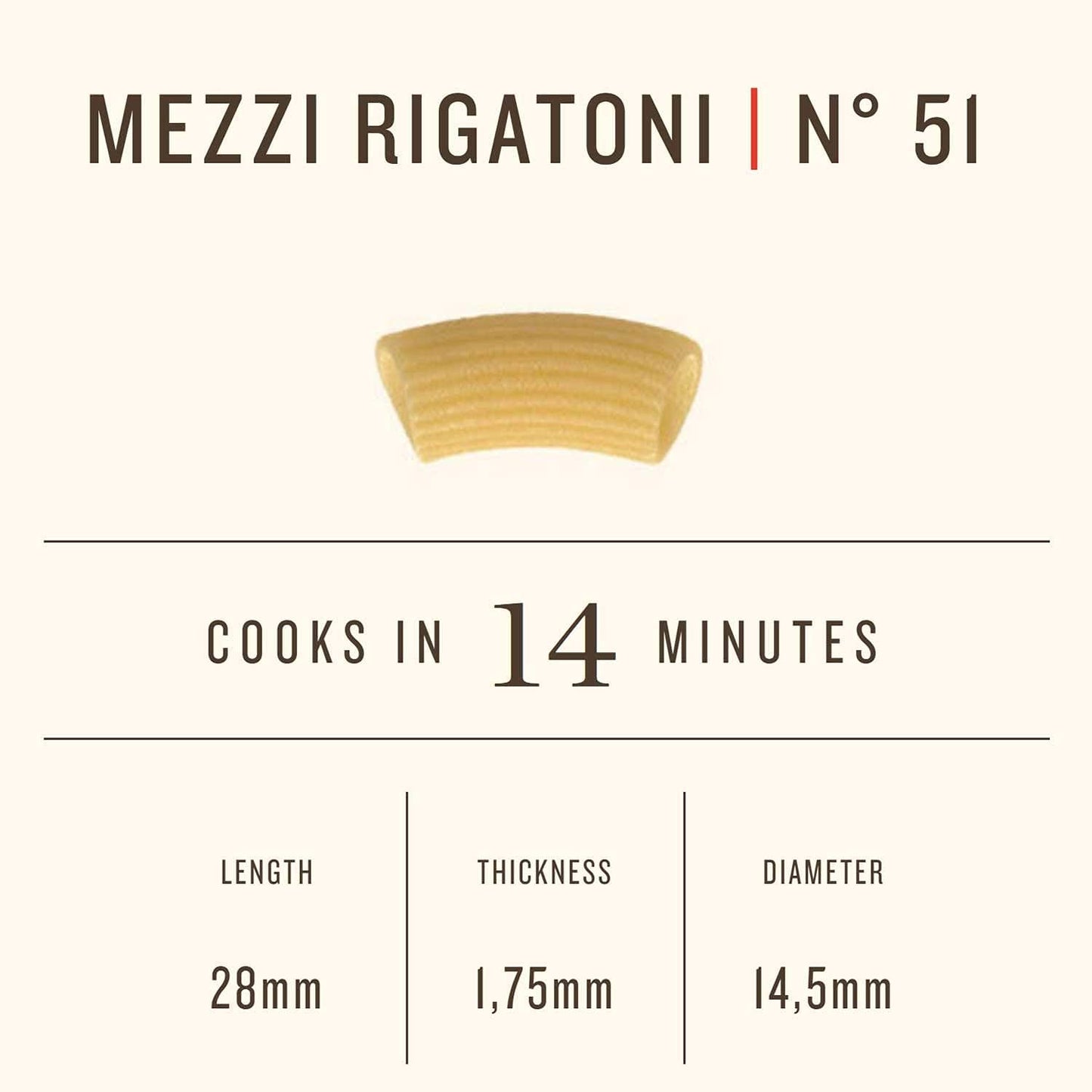 Rummo, Rigatoni Mezzi, 16 Ounce