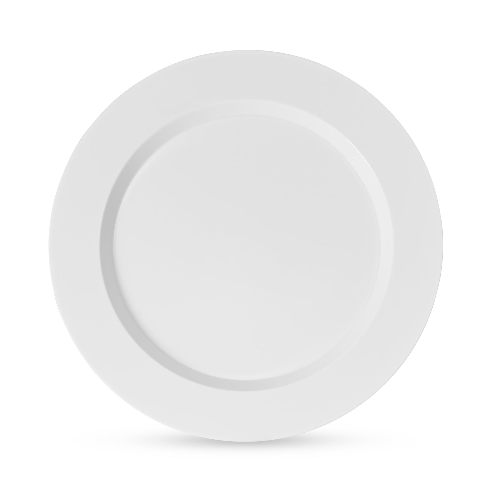 Munfix 100 White Plastic Plates Set, 7 Inch Dessert Appetizer, Fancy Disposable, Heavy Duty, Elegant Wedding Party Plates