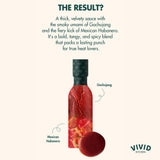 VIVID KITCHEN Fire Hot Sauce - Korean Fusion Extra Spicy Sauce - 8.6 oz Bottle - Bold Heat & Flavor - No MSG or Preservatives - Perfect for Topping