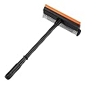 2 in1 Window Squeegee for Car, Window Cleaner with 16inch Long Handle,Sponge Car Window Squeegee for Gas Station, Glass,Shower,Outdoor High Window