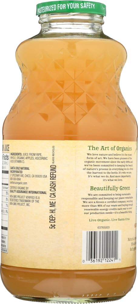 Santa Cruz Organics BG17890 Santa Cruz Organics Apple Juice - 12x32OZ