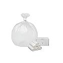 Top Knot Bags 33 Gallon Garbage Trash Bag 33X40" Clear 150 Count Can Liner Bulk 30 Gallon 31 Gallon 32 Gallon 34 Gallon 35 Gallon Made in USA