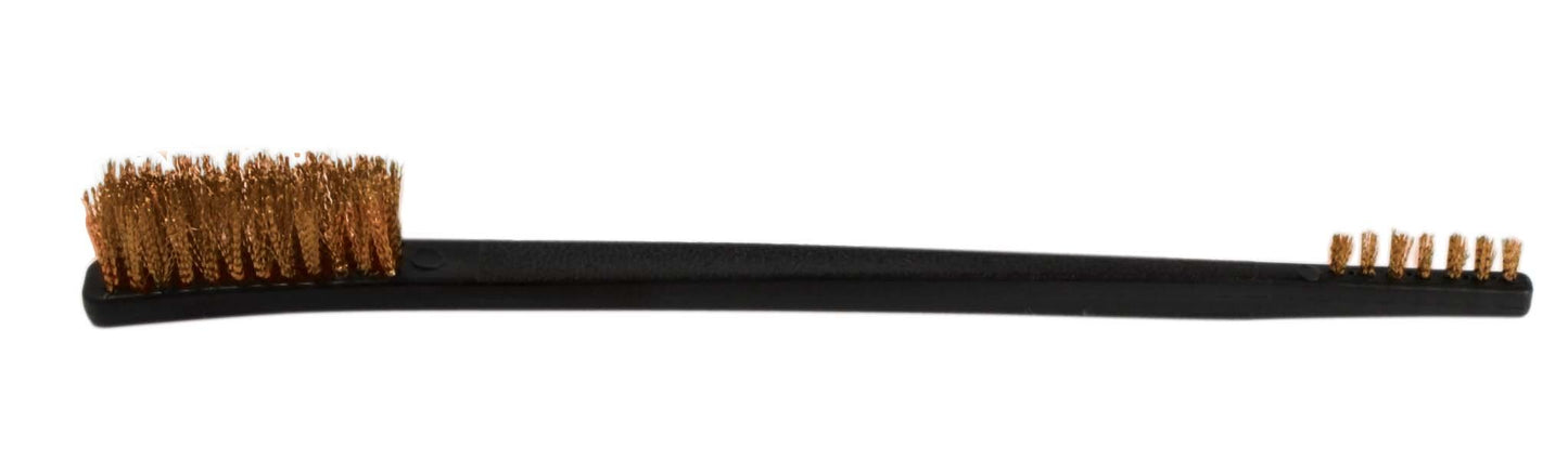 SE 7" Double Ended Copper Bristle Cleaning Brush - 7617CB