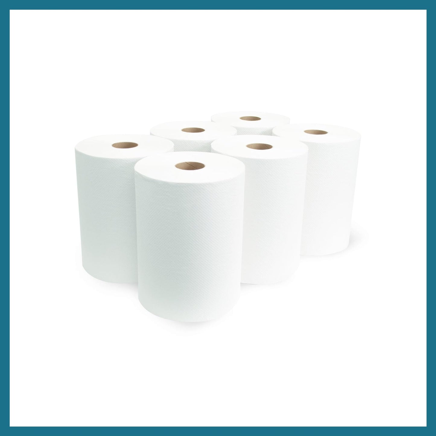Morsoft by Morcon W106 Paper Towel Dispenser Refill, 10 Inch Roll, White, 100% Recycled Fiber, 10 x 800ft, 6 Rolls, Ideal Paper Towel Rolls