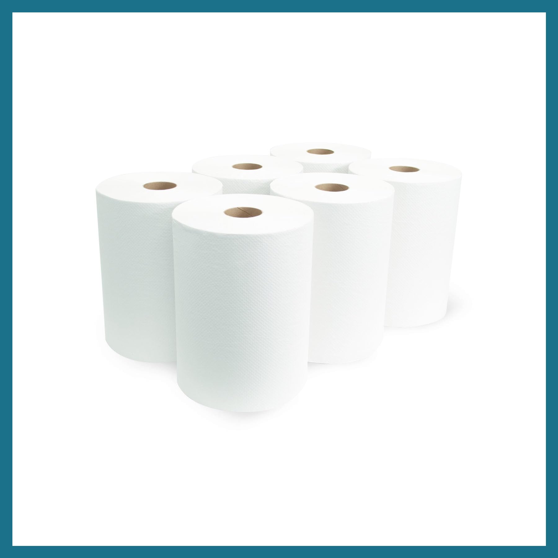 Morsoft by Morcon W106 Paper Towel Dispenser Refill, 10 Inch Roll, White, 100% Recycled Fiber, 10 x 800ft, 6 Rolls, Ideal Paper Towel Rolls