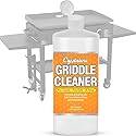 Crystalino Flat Top Grill Cleaner (32 Fl Oz), Removes Grease, Rust, Fats, Carbon, and Calcium, Griddle Cleaning Kit, Use on Stainless Steel as Wolf