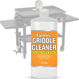 Crystalino Flat Top Grill Cleaner (32 Fl Oz), Removes Grease, Rust, Fats, Carbon, and Calcium, Griddle Cleaning Kit, Use on Stainless Steel as Wolf