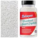 Bakerpan Pearlized Sugar Sprinkles for Baking - 5 Ounce - Sparkling White Decorating Sugar Crystals for Cookies, Cake Pops, Ice Cream (Made in USA)
