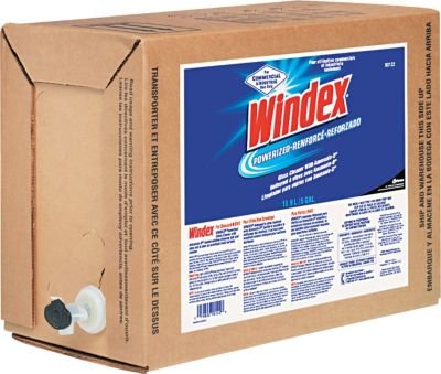 Windex® Powerized Formula Glass/Surface Cleaner, Unscented, 5 gal Bag-in-Box Dispenser
