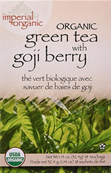 Uncle Lee's Tea Imperial Organic, Green Tea With Goji Berry, 18 Tea Bags, 1.14 oz (32.4 g)