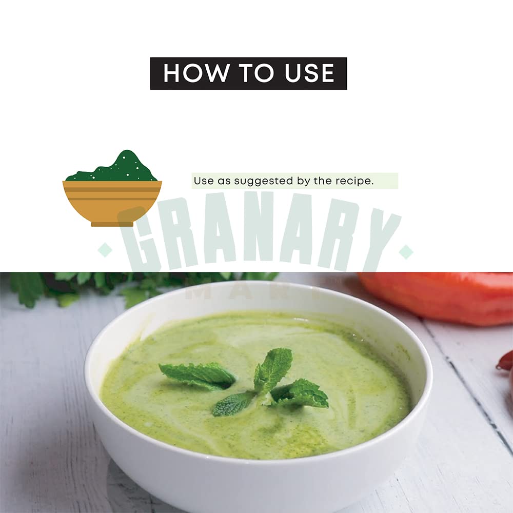 Natural Mint Leaf Whole by Granary Mart - Cut & Sifted for Convenience of Use - Good for Culinary Uses - Ideal for Tea/Beverages - Vegan & Gluten-Free