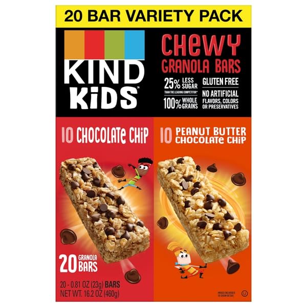 Kind Snacks, Granola Bars, Chocolate Chip/Peanut Butter Chocolate Chip, Chewy, Variety Pack, 0.81 Ounce