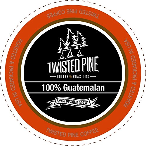 Twisted Pine Coffee 100% Guatemalan, Medium Roast, Single-Serve Cups for Keurig K-Cup Brewers, 12 Count