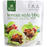 Simply Organic Korean BBQ Simmer Sauce, Certified Organic | 8 oz | Pack of 6