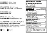 Food to Live Barley Powder, 1 Pound - Ground Whole Raw Dried Young Leaves, Fine Milled, Kosher, Vegan Superfood, Rich in Fiber, Protein. for Juices