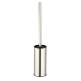 BGL Toilet Brush Holder Brushed Nickel, Stainless Steel 304 Brushed Nickel Round Freestanding Toilet Bowl Brush and Holder for Bathroom