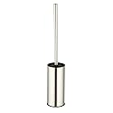 BGL Toilet Brush Holder Brushed Nickel, Stainless Steel 304 Brushed Nickel Round Freestanding Toilet Bowl Brush and Holder for Bathroom