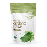 Halo Naturals Organic Ginkgo Leaf Cut & Sifted, 4 Ounces (Ginkgo biloba) USDA Certified | Resealable Pouch| Packaged in The USA