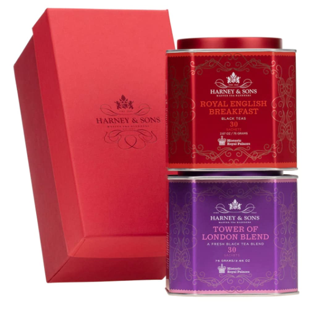 Harney & Sons HRP Royal Duo Gift of Tea, with English Breakfast and Tower of London
