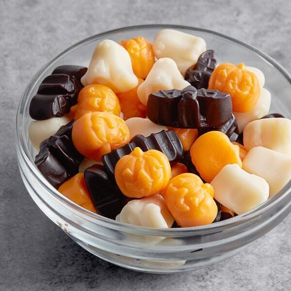 Ghoulish Gummi Mix Halloween Ghost Pumpkin & Bat Shaped Candy - (8oz) (2 Pack)