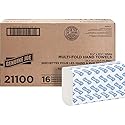 Genuine Joe Multifold Hand Towels, 9.5" x 9.10", 1-Ply, White, 250/Pack, 16 Count