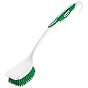 Libman Long Handle Scrub Brush - Item Model Number: 00010 - Ergonomic Rubber Grip Won't Slip When Wet.