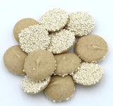 Mother Bears Candy Pumpkin Roll Nonpareils, White Sprinkles, 1 Pound