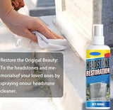 Pishengfa Headstone Restoration and Cleaning Spray,Tombstone Monument Cleaner for Granite Marble Cemetery Memorials, Stone Cleaner Gravestone Cleaning