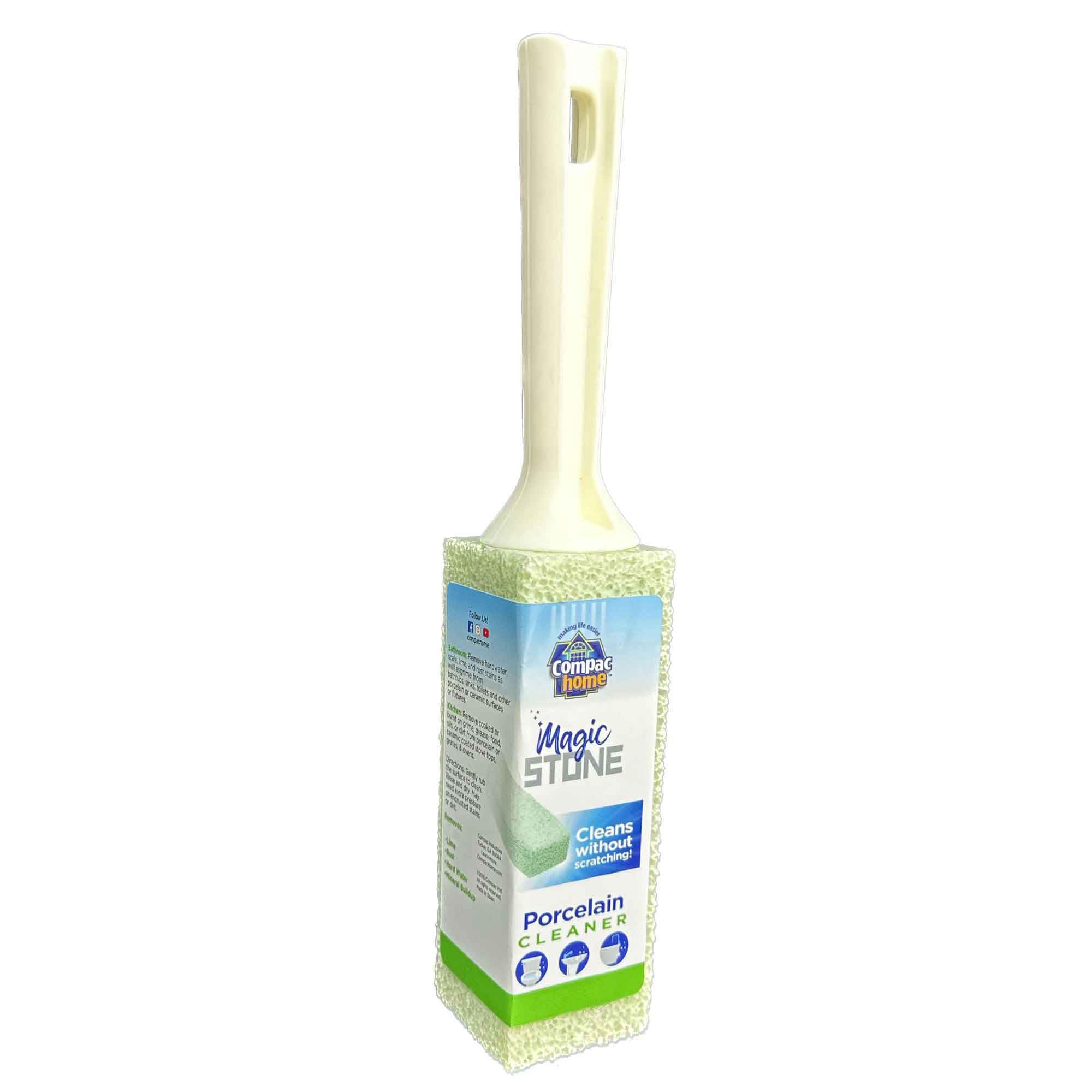 Compac's Magic-Stone Porcelain Cleaning Stick - Toilet Bowl Cleaner, Advanced Green Technology, Handy Toilet Cleaner Easily Scrubs/Removes Stubborn