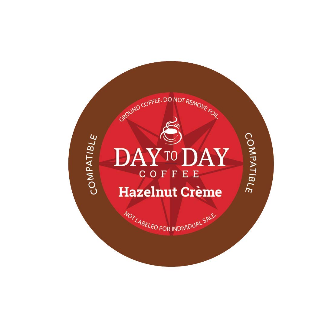 Day To Day 12-Count Hazelnut Creme, Light Roast Single Serve Coffee Pods for K-Cup Keurig Brewers