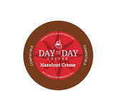 Day To Day 12-Count Hazelnut Creme, Light Roast Single Serve Coffee Pods for K-Cup Keurig Brewers