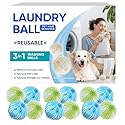 12Pcs Pet Hair Remover for Laundry, Effectively Removes Pet Hair from Bedding and Clothes,Reusable Washing Machine Hair Catcher
