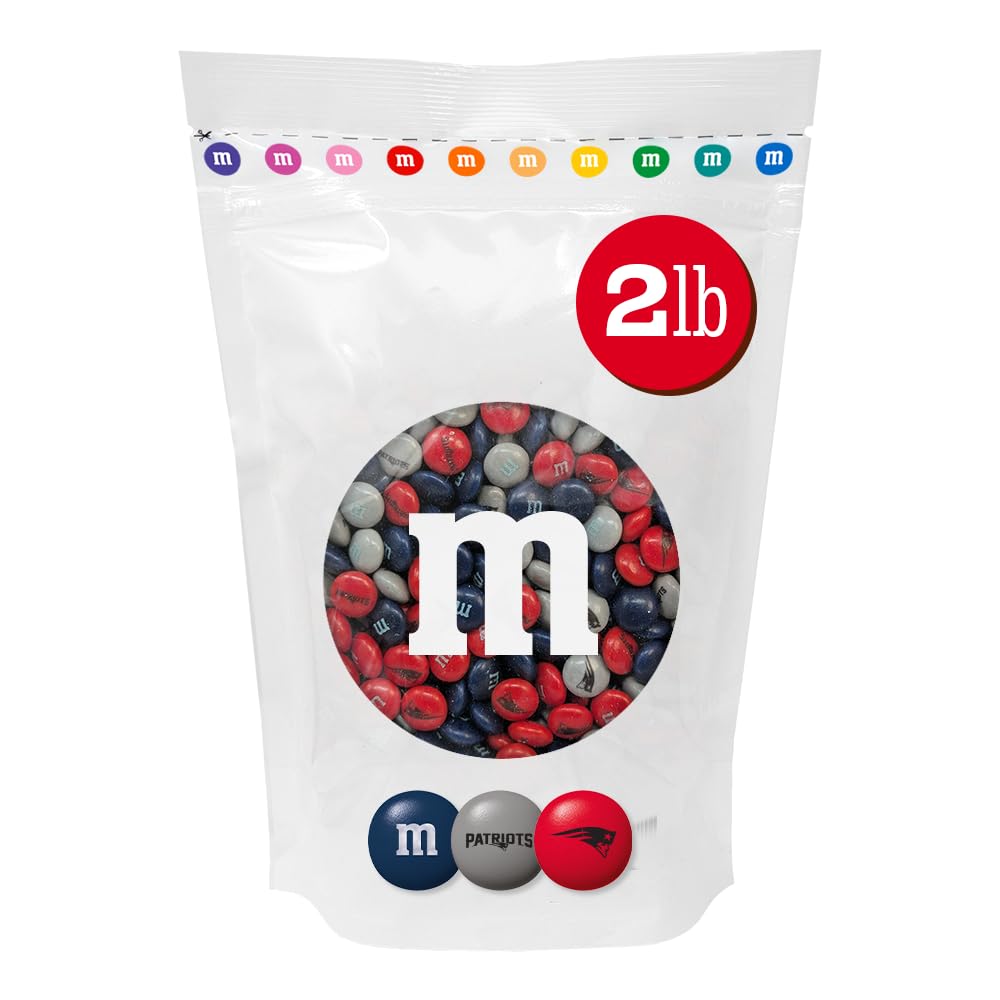 M&M'S NFL New England Patriots Milk Chocolate, 2 lb Bulk Bag