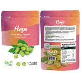 Hops Flowers 2 oz, Hops Flowers Dried, Resealable Bag, Dried Humulus lupulus Loose Tea, Hops Tea
