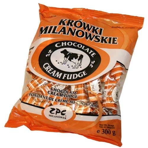 Krowki Milanowskie Milky and Cocoa Cream Fudge 2 Pack Soft Candies Chockolate Candy
