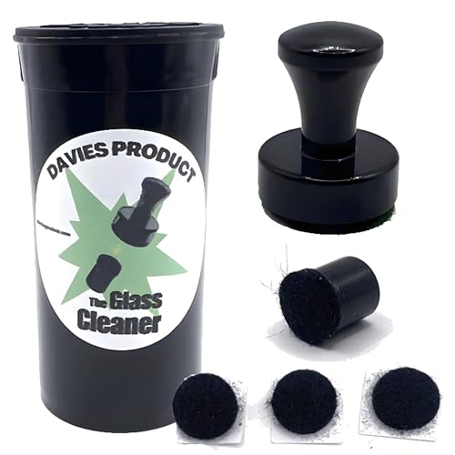 The Glass Cleaner Magnetic Kit | Mini/Small, 9.5 mm Size | For Water Pipes, Vases, Windows, Aquariums and Small & Unique Sizes | Cleans Hard to Reach